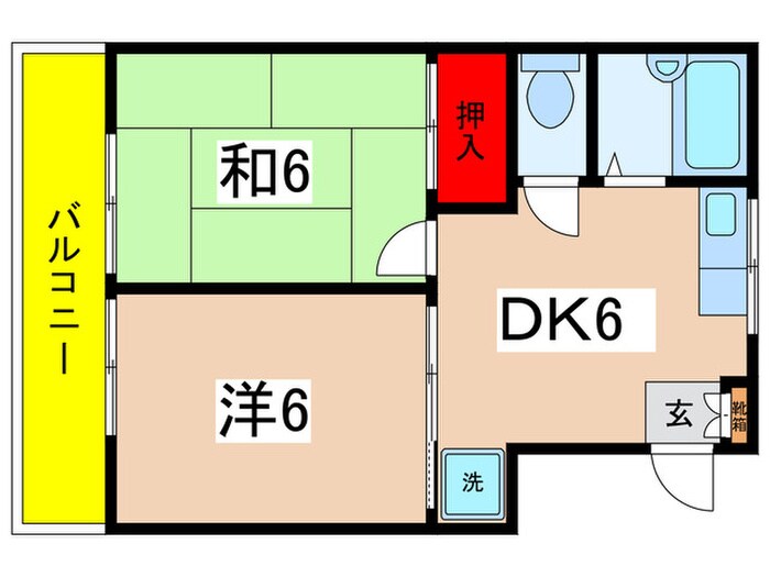 ファイン東百合ケ丘 ５の物件間取画像