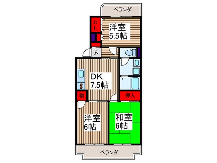 ＶＩＬＬＡ　ＴＡＪＩＭＡの物件間取画像