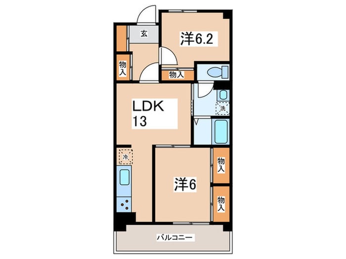 ＰＬＥＮＤＹ相模原清新の物件間取画像