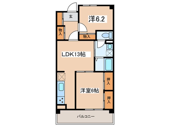 ＰＬＥＮＤＹ相模原清新の物件間取画像