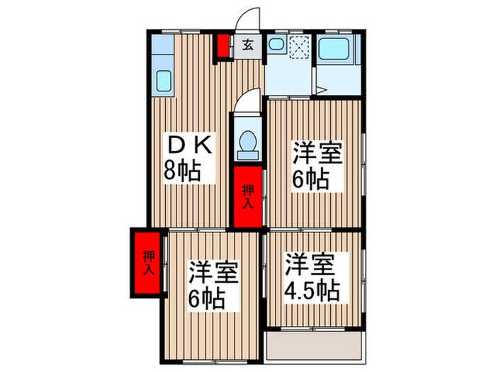 新生ハイツの物件間取画像