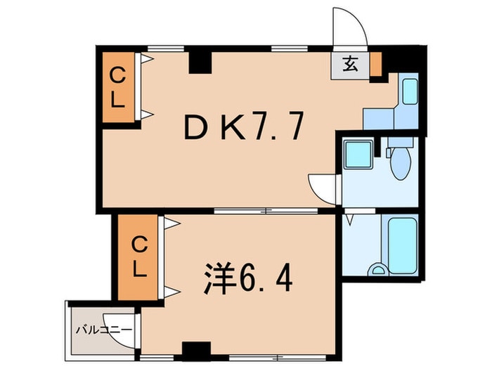 レジデンス後藤Ⅱの物件間取画像