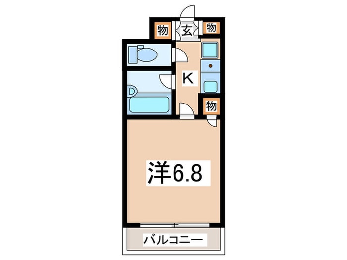 アビタシオン根岸Ⅲの物件間取画像