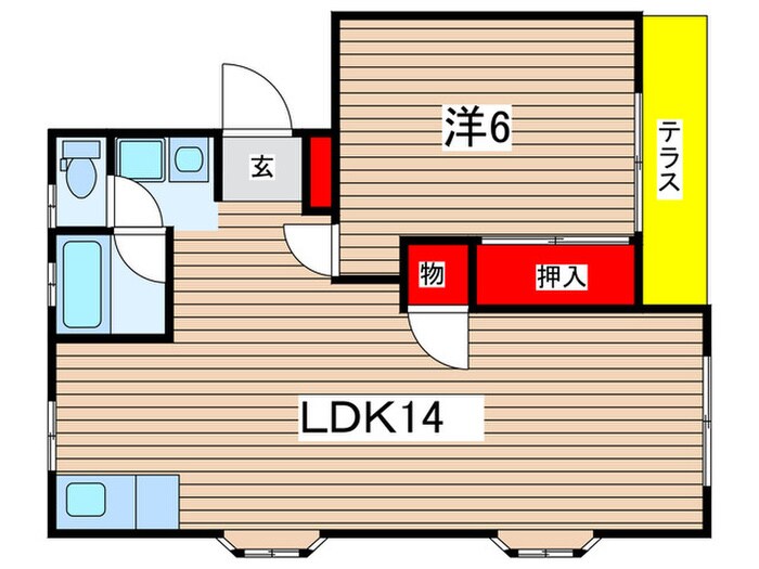 ハイツエルAの物件間取画像