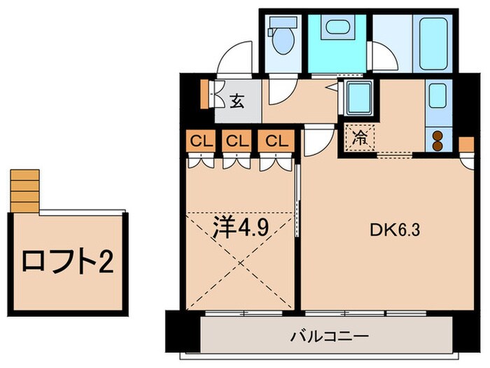 カスタリア戸越駅前の物件間取画像