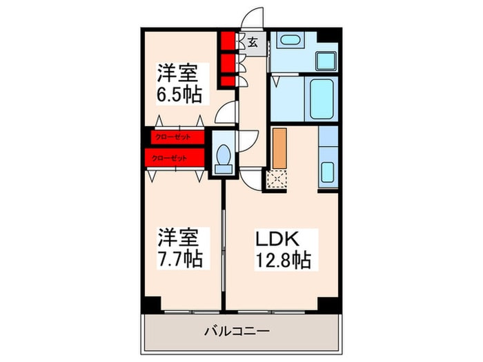 グロリア参番館の物件間取画像