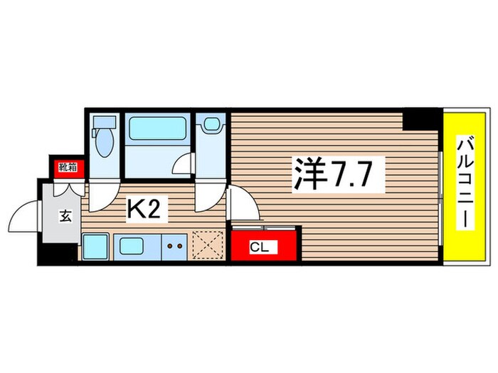 ﾒｲﾝｽﾃｰｼﾞ南砂町(617)の物件間取画像