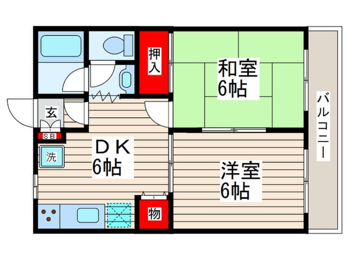 サニ－ハイツの物件間取画像