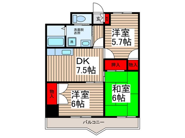物件間取画像