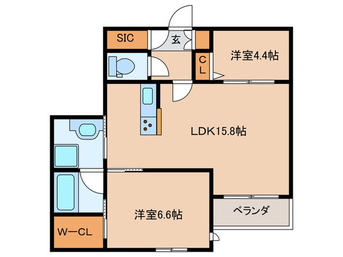 ブラッサムガーデン武蔵小杉の物件間取画像