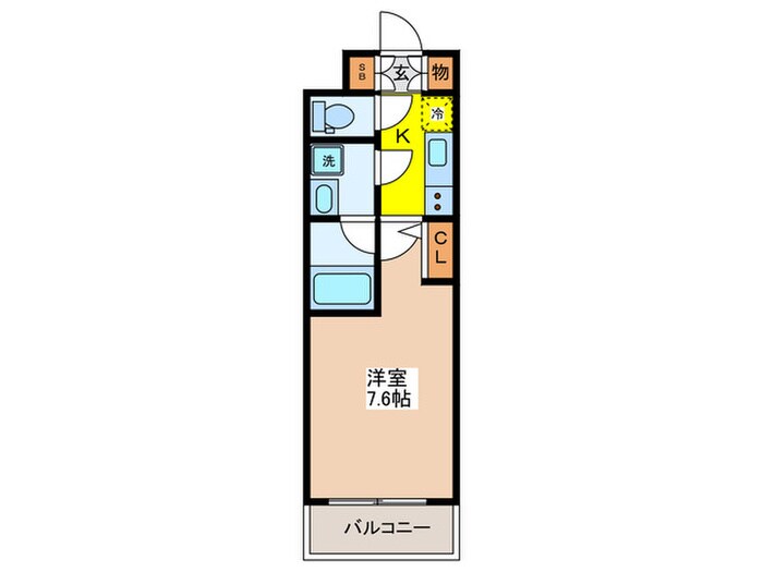 THE PREMIUM CUBE G 東中野(328)の物件間取画像