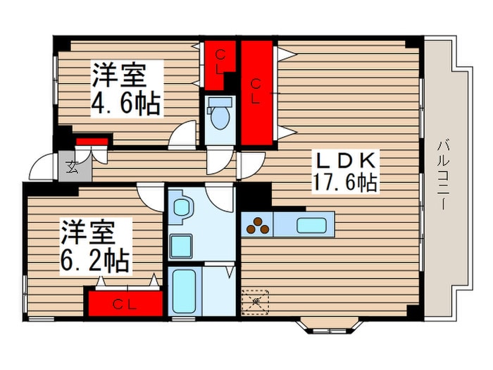 ラ・フォレ薬円台の物件間取画像