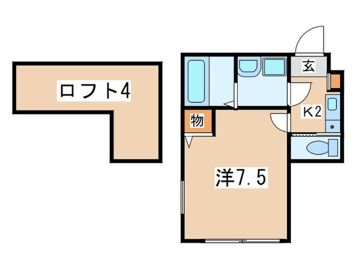 クラウンハウスの物件間取画像