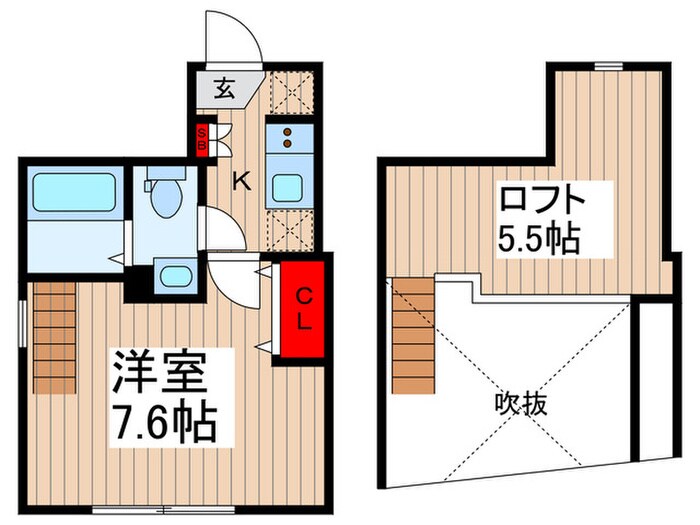 エクセラン東向島の物件間取画像