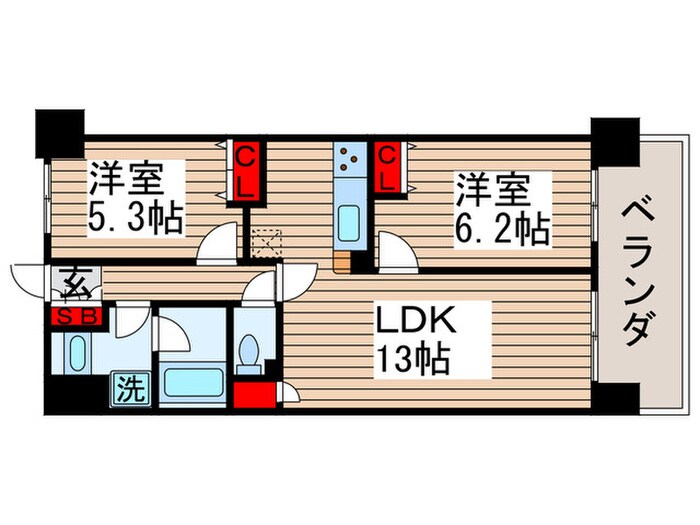 レジディア南千住の物件間取画像