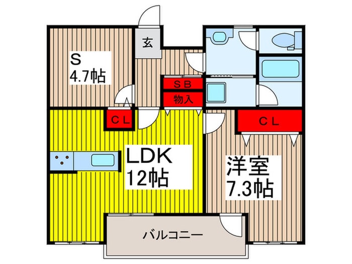 コミューンときわの物件間取画像