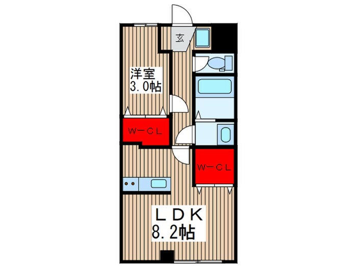 エンデカ東浦和の物件間取画像