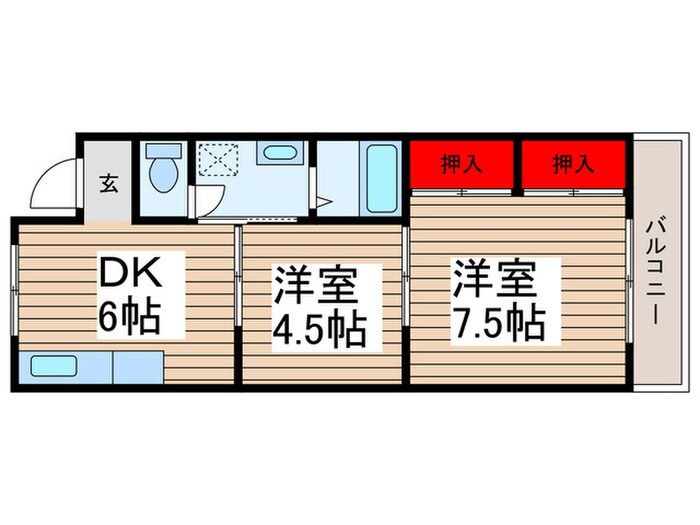 サンライズ柴崎の物件間取画像