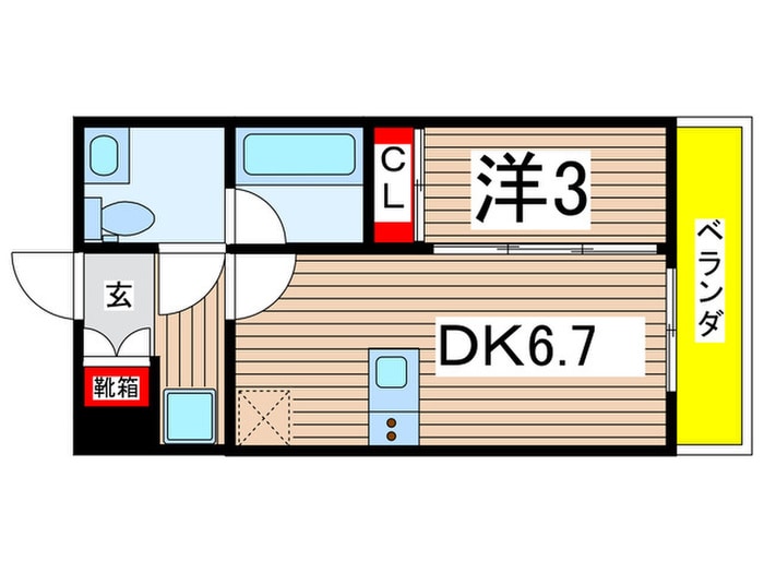 ﾒｲﾝｽﾃｰｼﾞ南砂町(621)の物件間取画像