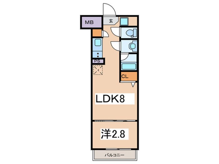 ﾊｰﾓﾆｰﾚｼﾞﾃﾞﾝｽﾊﾟﾚｽﾌﾛﾝﾄの物件間取画像