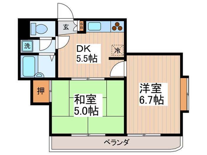 エトワール下連雀の物件間取画像