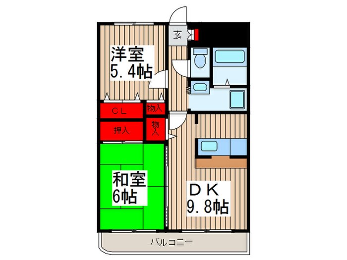 ジェンティールの物件間取画像