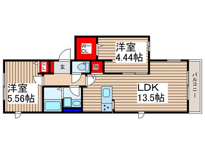 ハイムふじみ野の物件間取画像