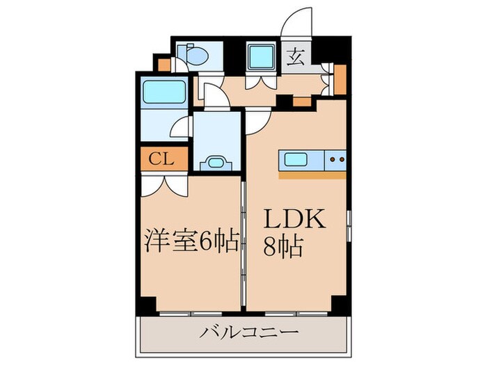 ル－ブル鷺宮(602)の物件間取画像