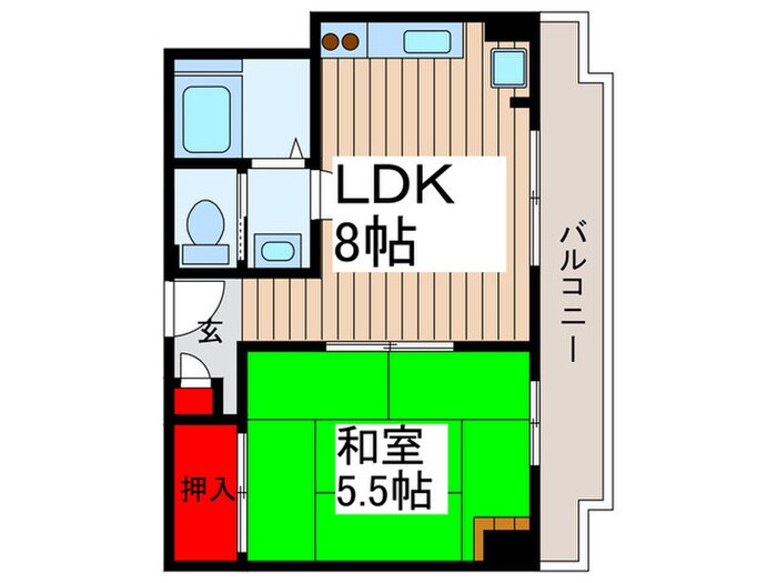 ハイツエバグリーン津田沼の物件間取画像