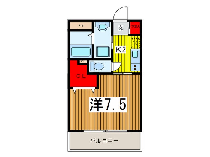 アムールAKIRAの物件間取画像