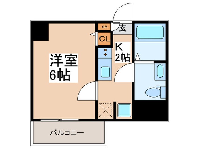GENOVIA青砥skygarden(501)の物件間取画像