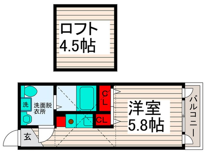 ロ－ズガ－デンＢの物件間取画像