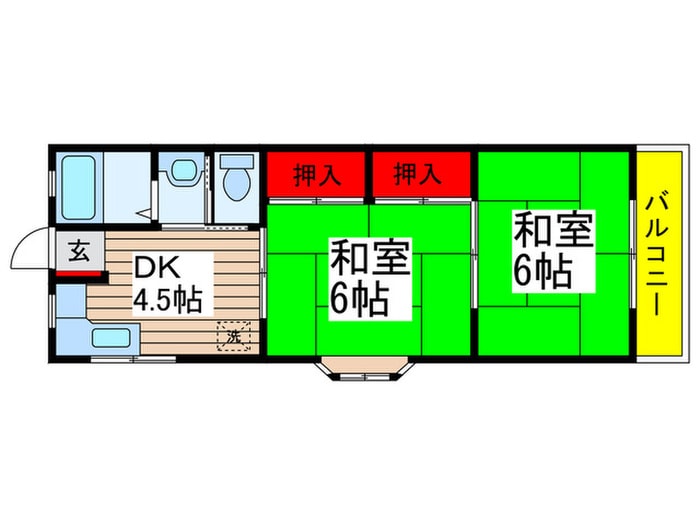 ピース林の物件間取画像