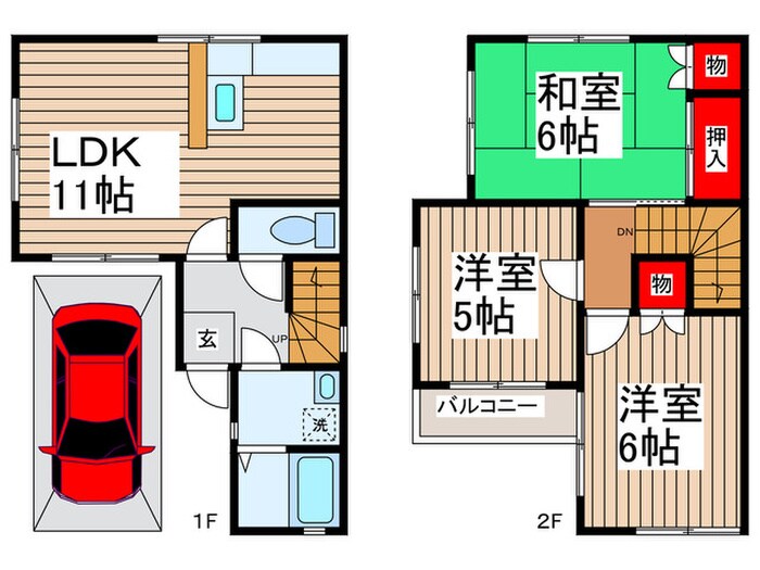 ステ－トハイツ狭山の物件間取画像