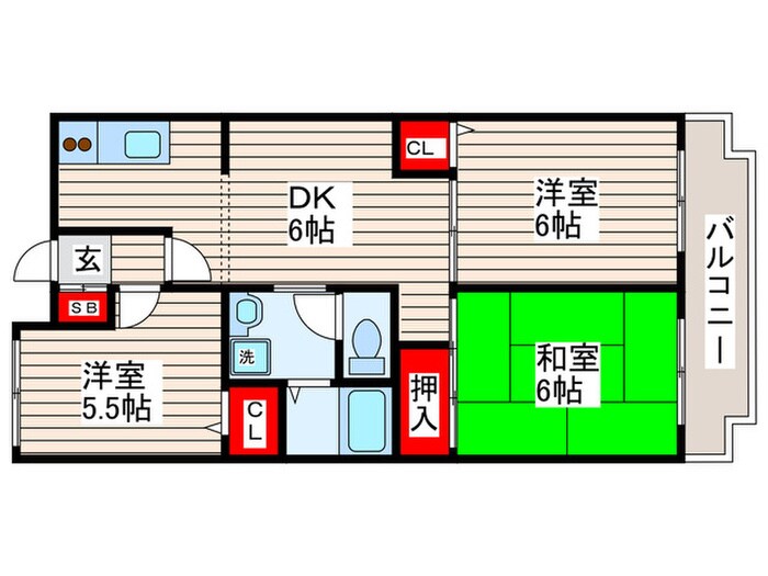 ドエル南葛西の物件間取画像