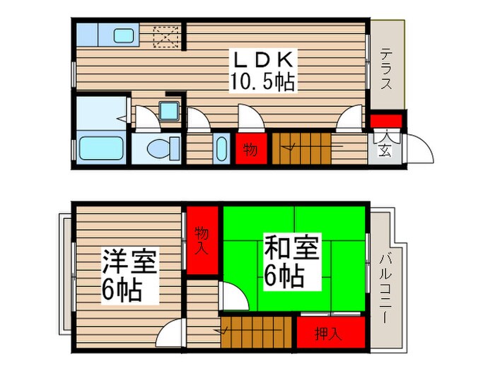 シャルムアネックスＢの物件間取画像