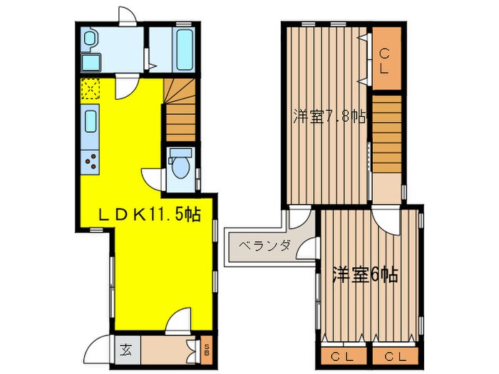 COMFORT赤堤の物件間取画像