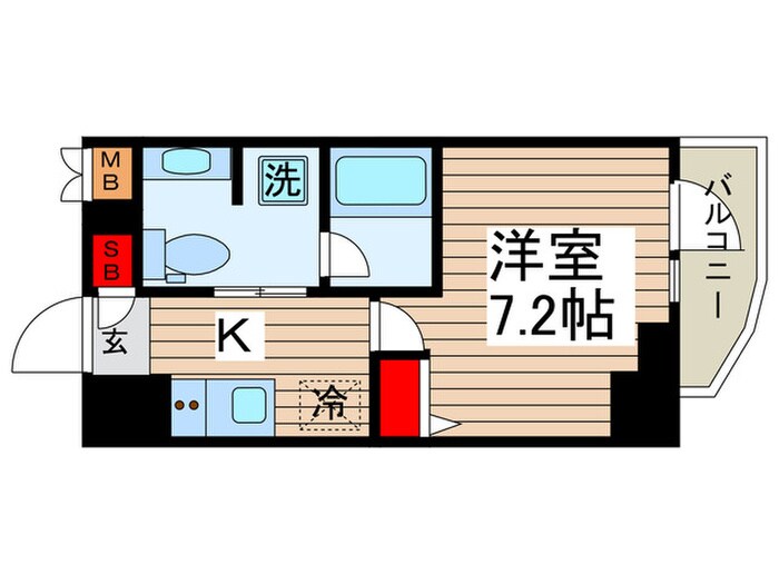 ｽﾃｰｼﾞﾌｧｰｽﾄ門前仲町(903)の物件間取画像