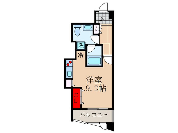 コスモリード新宿余丁町の物件間取画像