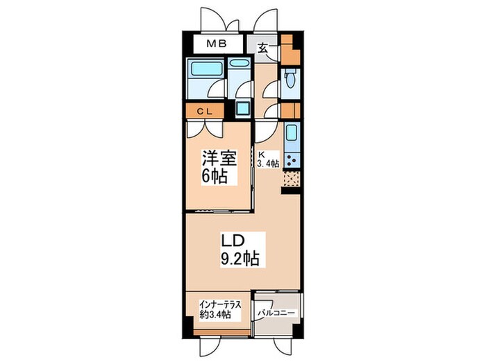 コスモリード新宿余丁町の物件間取画像