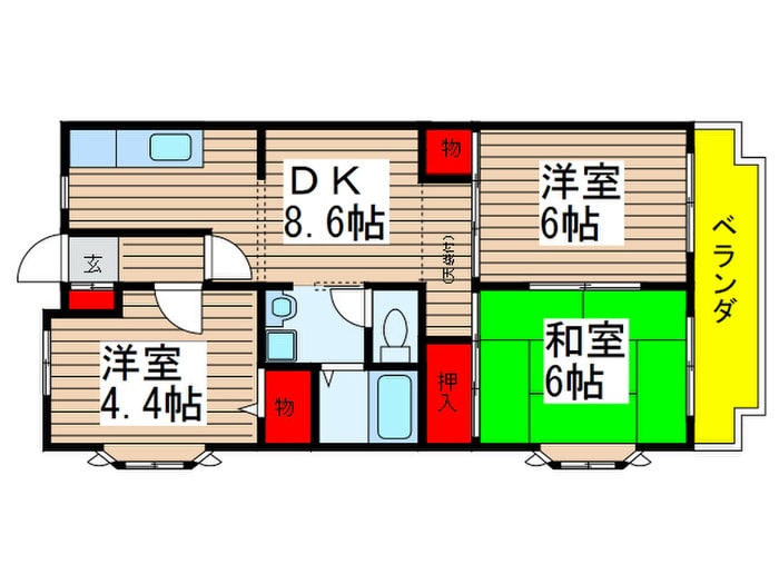 ビラ・ト－ホ－の物件間取画像