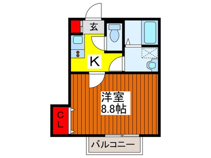 ｱﾑｰﾙﾕｰｹｰﾒｿﾞﾝの物件間取画像