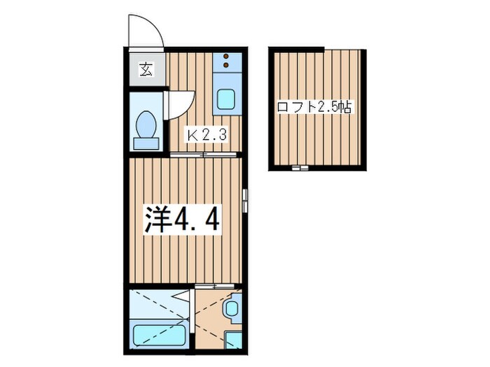 HermitagedeYokosukaKinugasaの物件間取画像