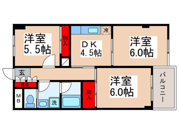 エレガントプラザの物件間取画像