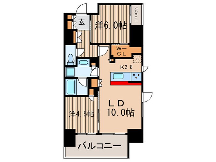 ディームス大井町の物件間取画像