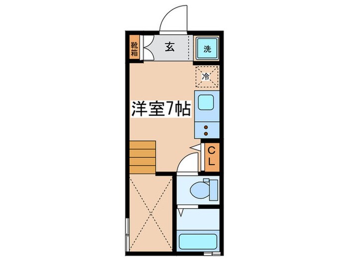 チトカラアパートメントの物件間取画像