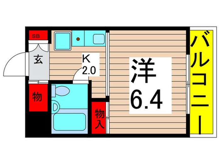 日新ﾊｲﾂ北綾瀬の物件間取画像