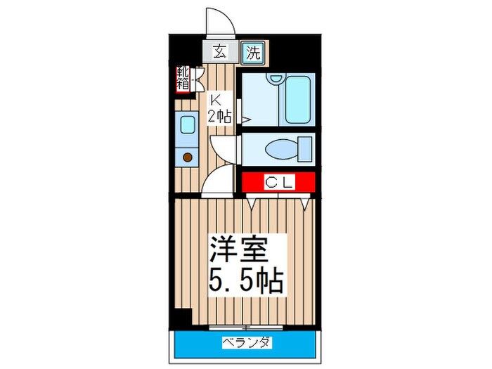 センターハウスの物件間取画像