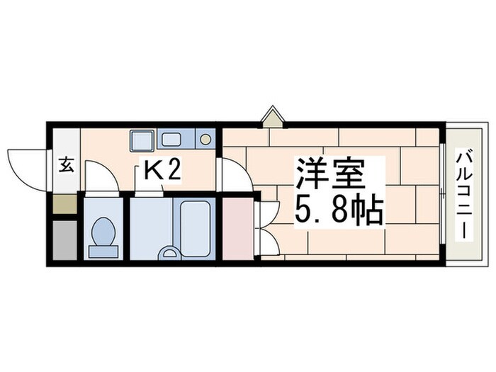 ＰＡＬＭＳＴＲＥＥＴの物件間取画像