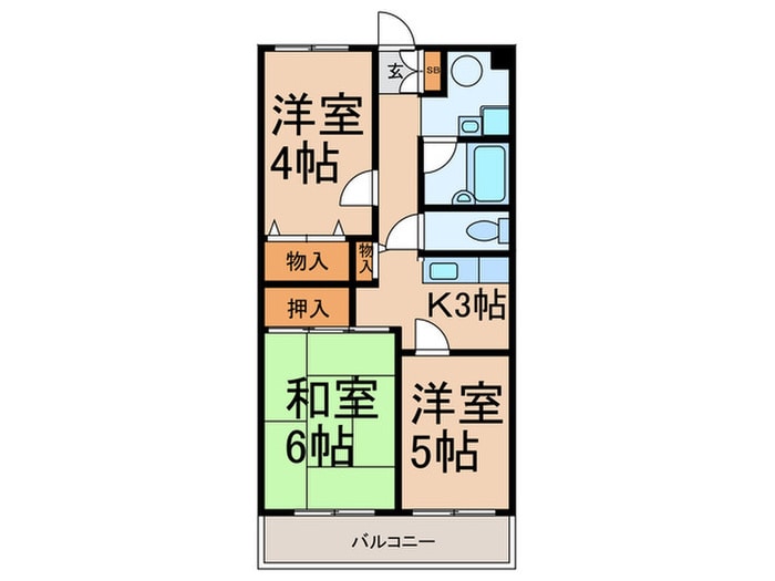 蓮根ペガサスビルの物件間取画像